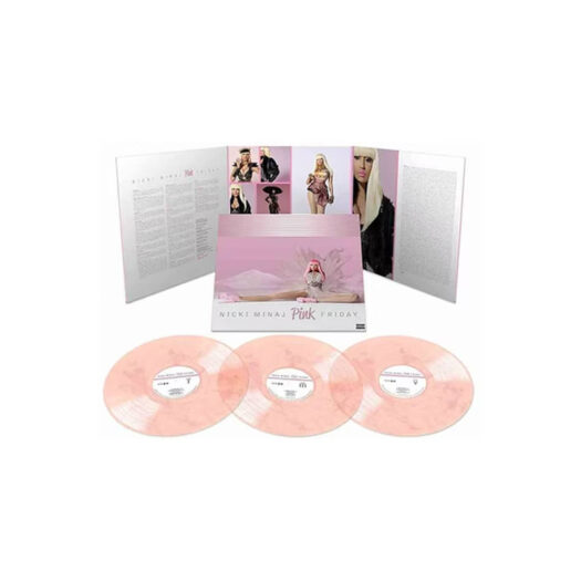 Nicki Minaj Pink Friday 10th Anniversary 3XLP Vinyl Pink with White Swirl