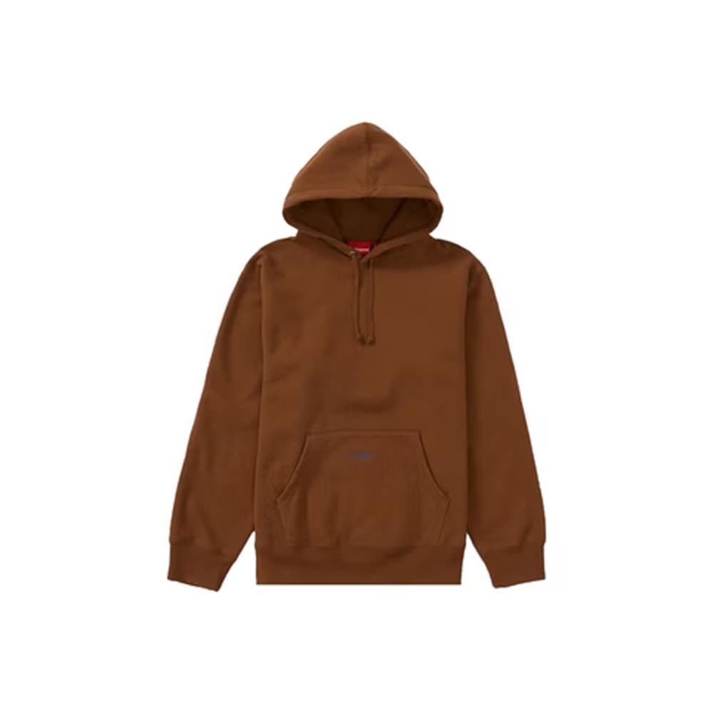 Supreme Micro Logo Hooded Sweatshirt (SS22) Brown