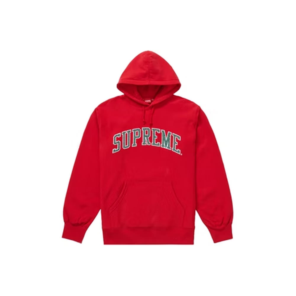 Supreme Stars Arc Hooded Sweatshirt Red