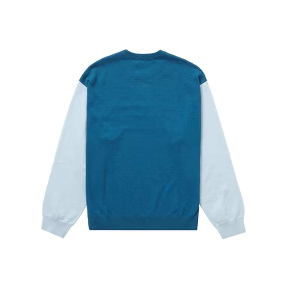 Supreme 2-Tone Sweater Light Blue Men's - SS22 - US