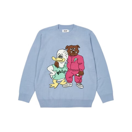 Palace Dog And Duck Knit Blue