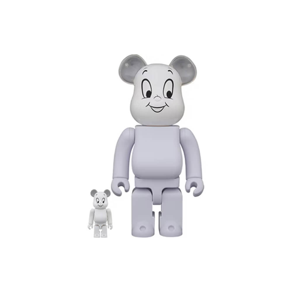 Bearbrick Casper the Friendly Ghost 100% & 400% Set White