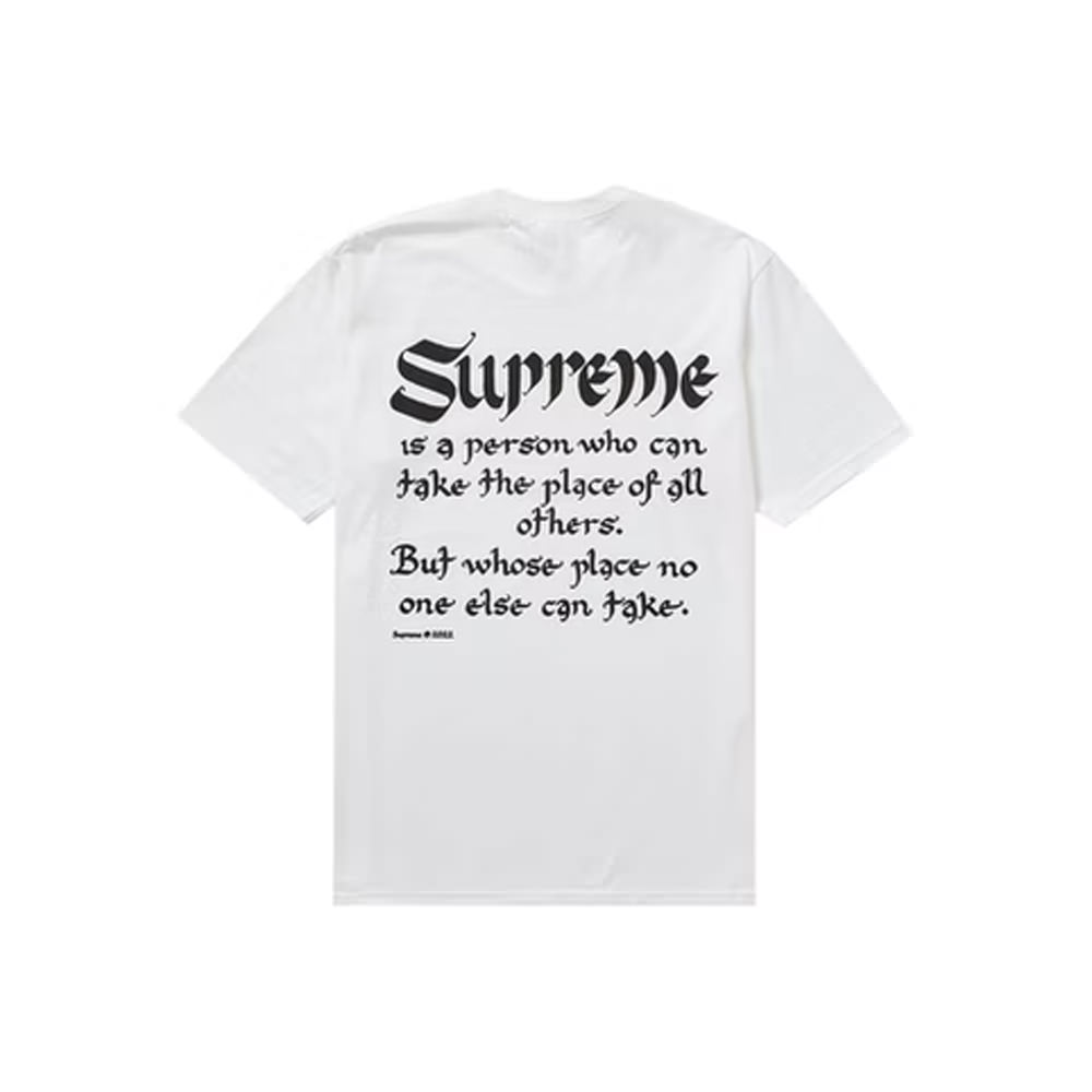 【強化】supreme tシャツPerson Tee White Mサ　シュプリーム Tシャツ/カットソー(半袖/袖なし)