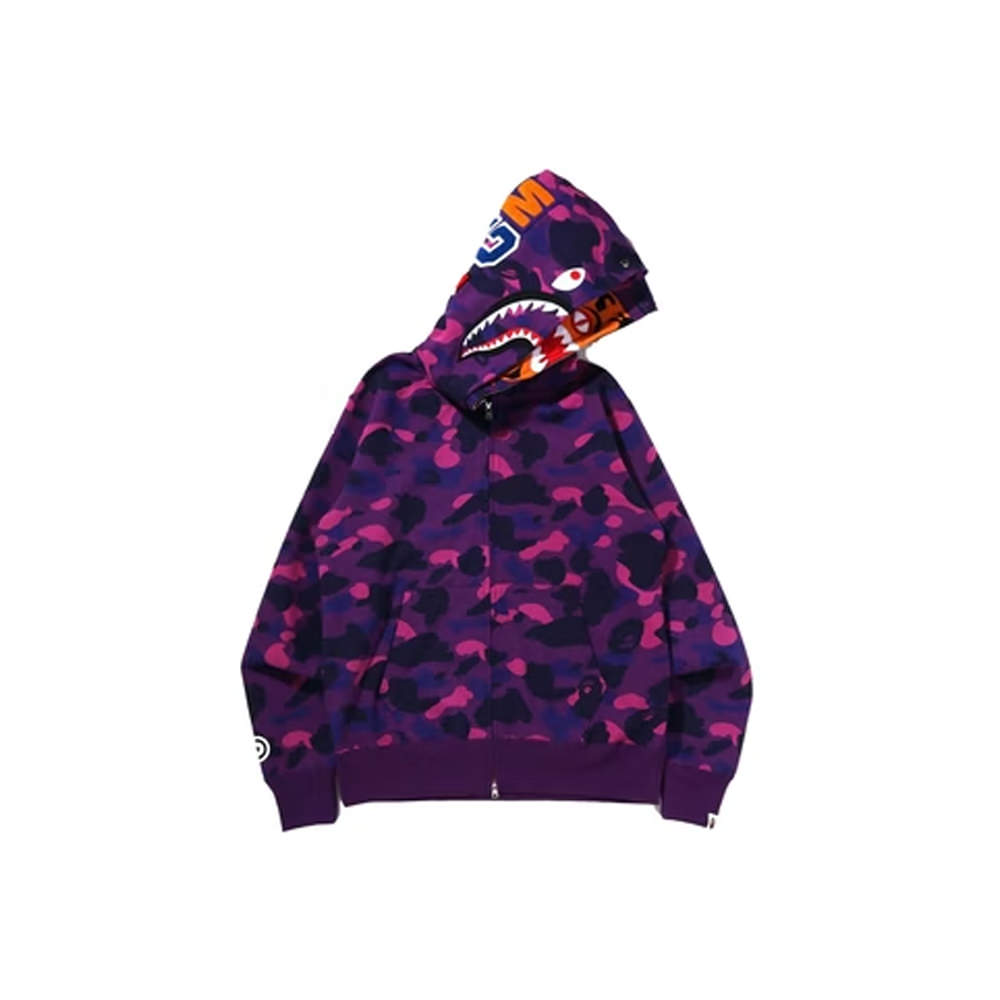 BAPE Shark Jacquard Knit Sweater Purple