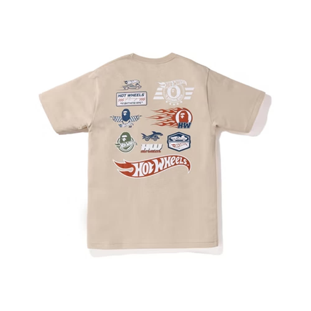 BAPE x Hot Wheels Icon Tee Beige