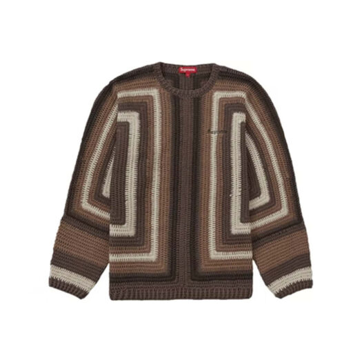 Supreme Hand Crocheted Sweater Brown