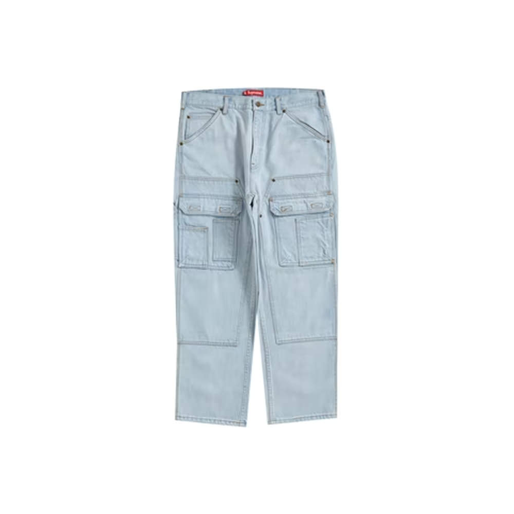 Supreme Double Knee Denim Utility Pant Washed BlueSupreme Double