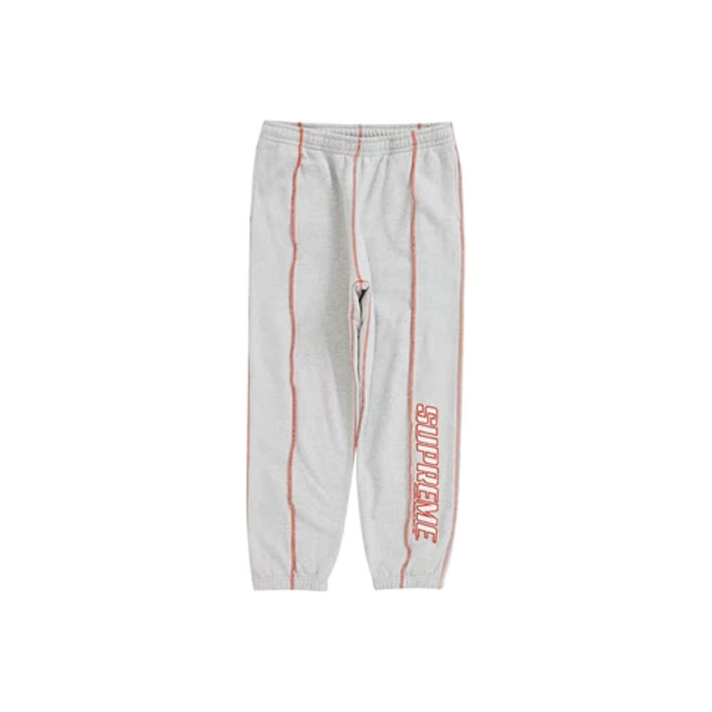 Supreme Coverstitch Sweatpant Heather GreySupreme Coverstitch