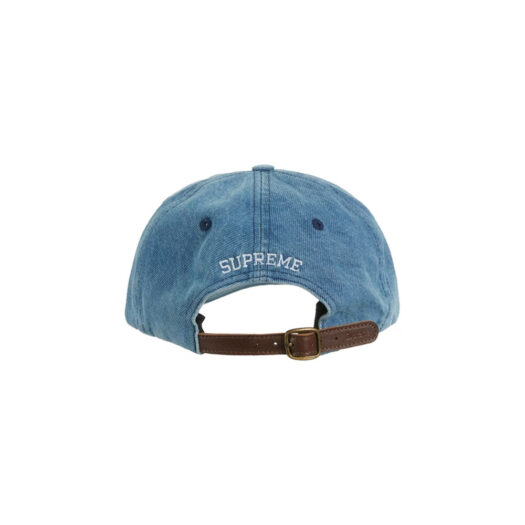 Supreme Burberry Denim 6-Panel Washed Blue