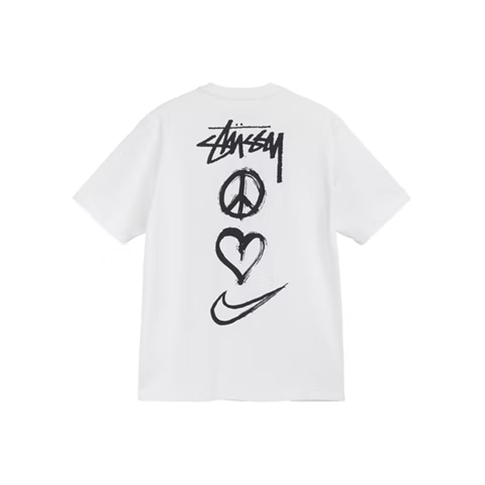 Nike x Stussy Peace, Love, Swoosh T-shirt WhiteNike x Stussy Peace
