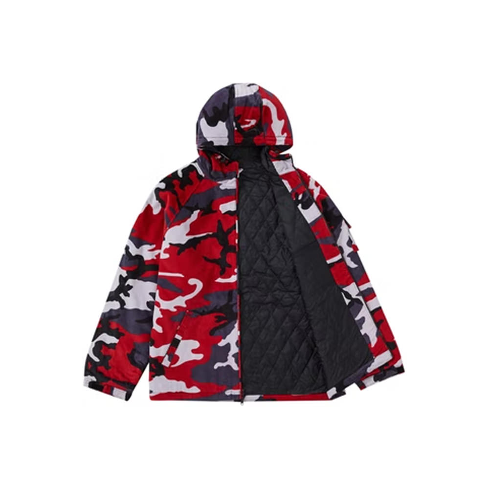 Supreme Nike Arc Corduroy Hooded Jacket Red CamoSupreme Nike Arc Corduroy  Hooded Jacket Red Camo - OFour