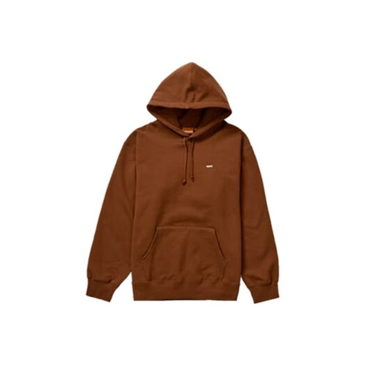 Supreme Enamel Small Box Hooded Sweatshirt Brown