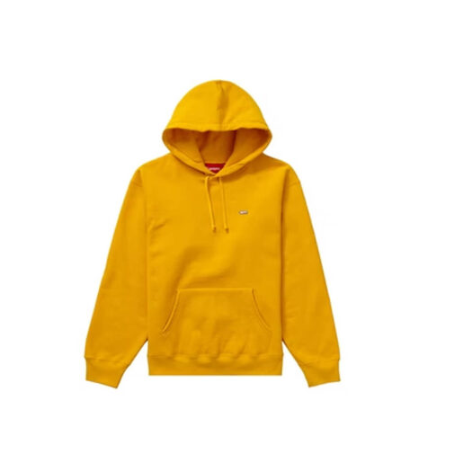 Supreme Enamel Small Box Hooded Sweatshirt Bright Gold