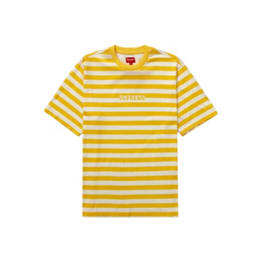 Supreme Reverse Stripe S/S Top Yellow