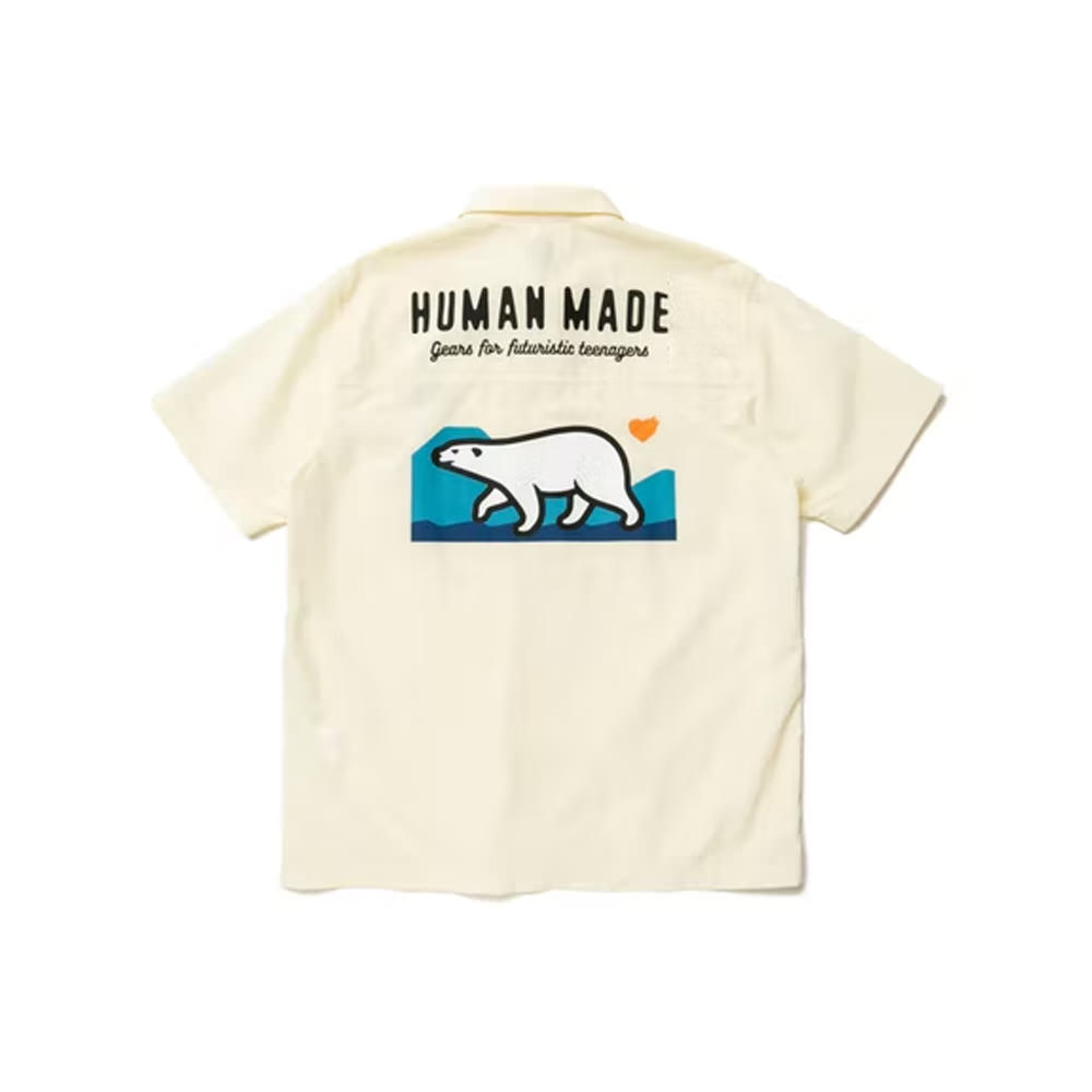 Human Made Polar Bear Camp Shirt WhiteHuman Made Polar Bear Camp