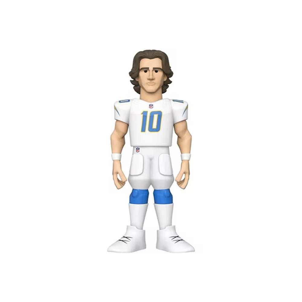 Funko Gold NFL Los Angeles Chargers Justin Herbert 5 Inch Chase Exclusive  FigureFunko Gold NFL Los Angeles Chargers Justin Herbert 5 Inch Chase  Exclusive Figure - OFour