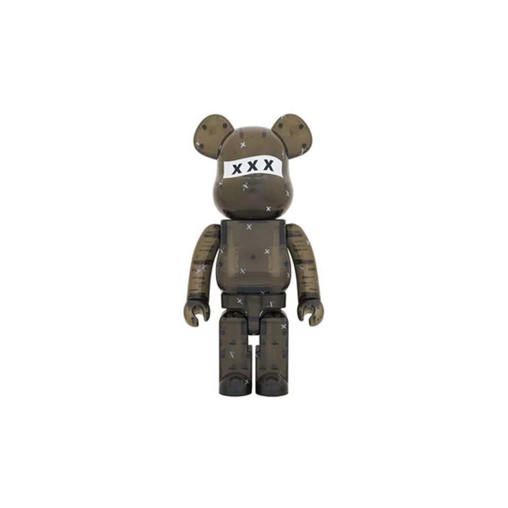 Bearbrick x GOD SELECTION XXX 1000% Clear BlackBearbrick x GOD