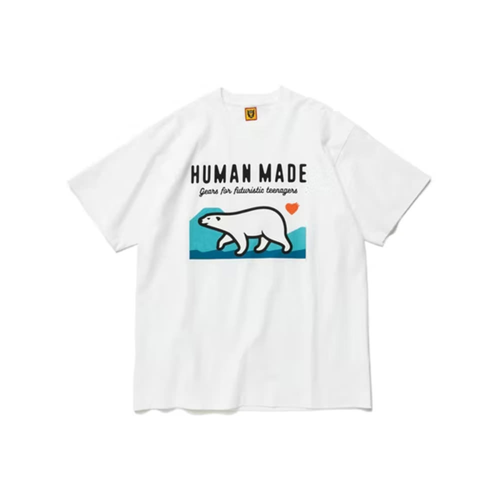 Human Made Polar Bear Graphic T-Shirt WhiteHuman Made Polar Bear