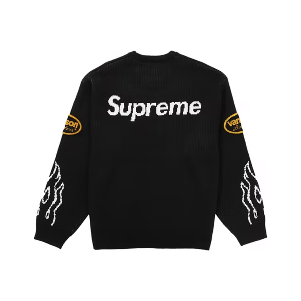 Supreme / Vanson Leathers Sweater XL www.krzysztofbialy.com