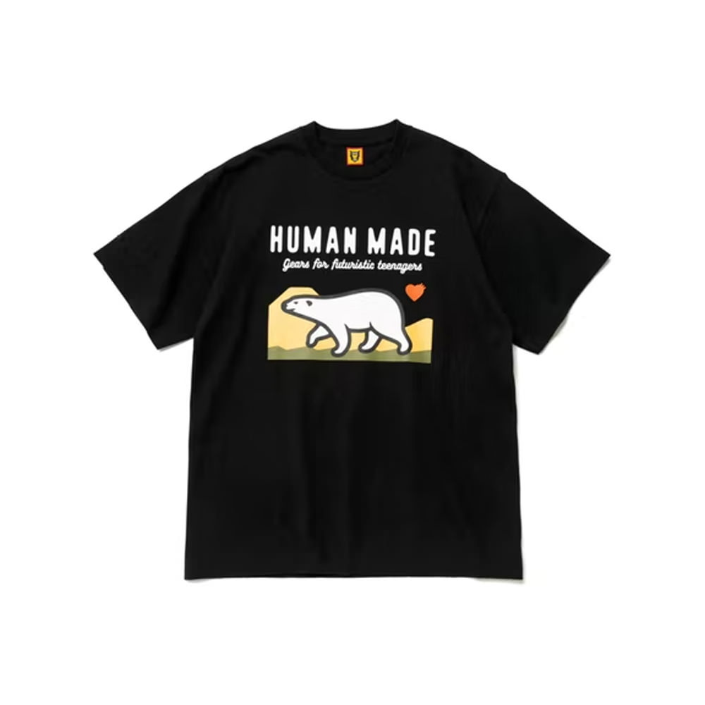 Human Made Polar Bear Graphic T-Shirt BlackHuman Made Polar Bear