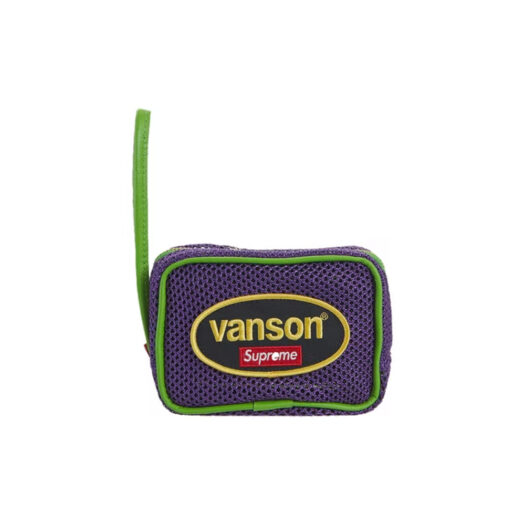 Supreme Vanson Leathers Cordura Mesh Wrist Bag Purple