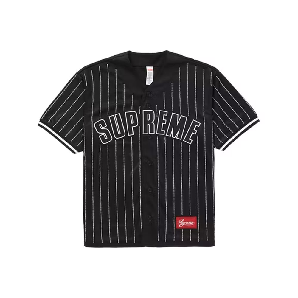 Supreme Denim Baseball Jersey Black