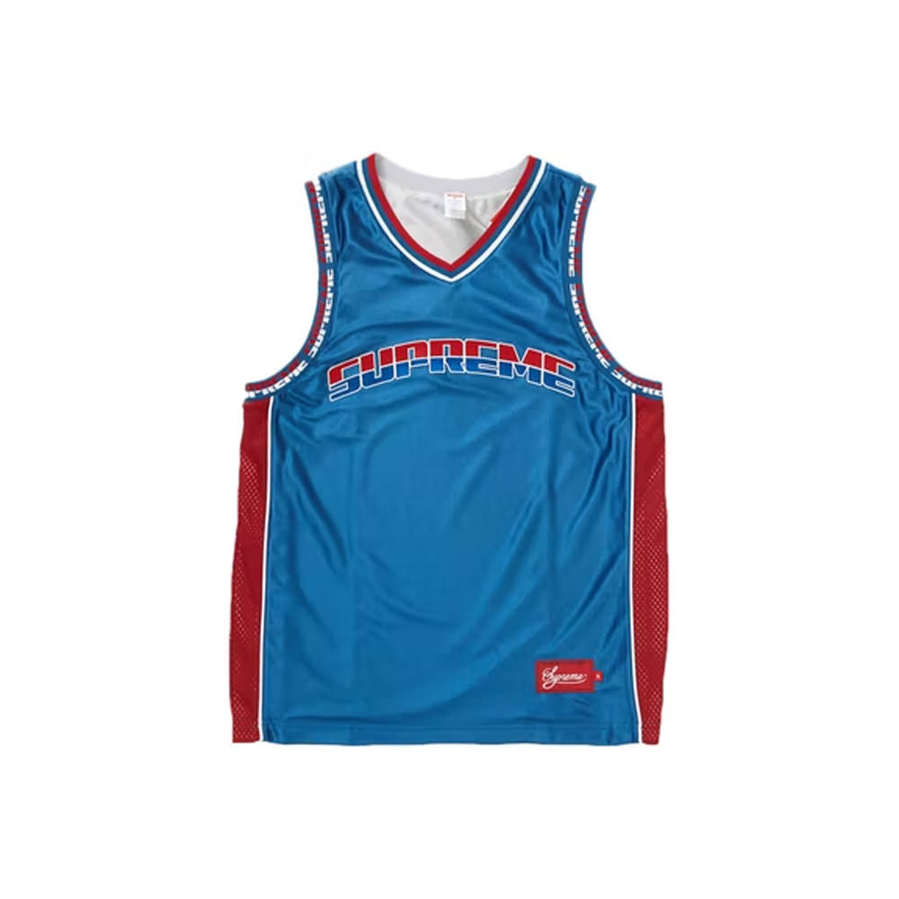 New SUPREME Reversible Basketball Jersey Royal Blue Red Authentic XL