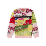 Supreme Credit Cards Sweater Pink