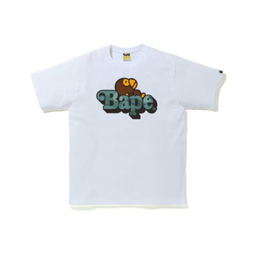 BAPE Color Camo Milo on Bape Tee White/Green