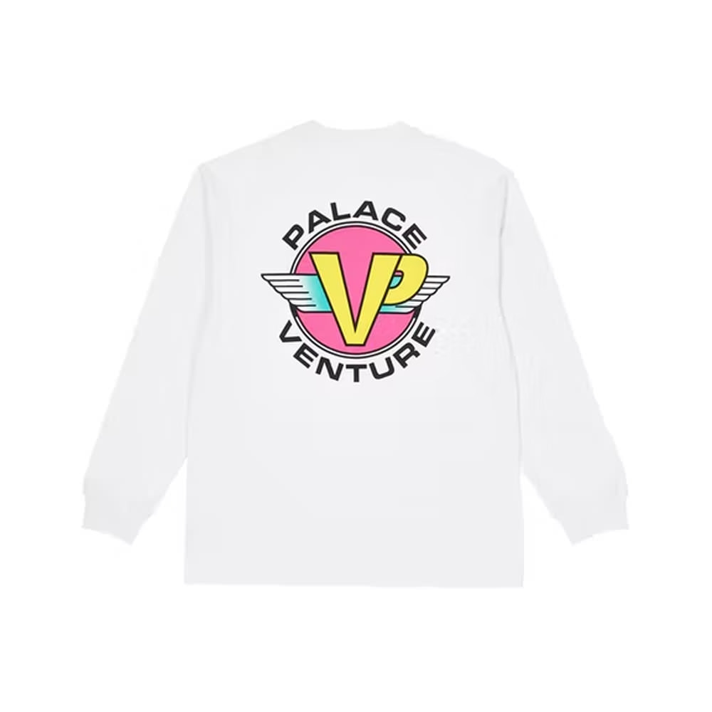 Palace long sleeve t shirt white sale