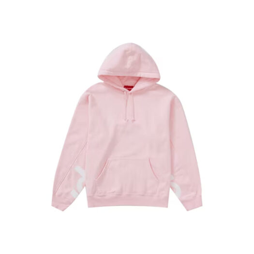 Supreme Cropped Panels Hooded Sweatshirt Light Pink