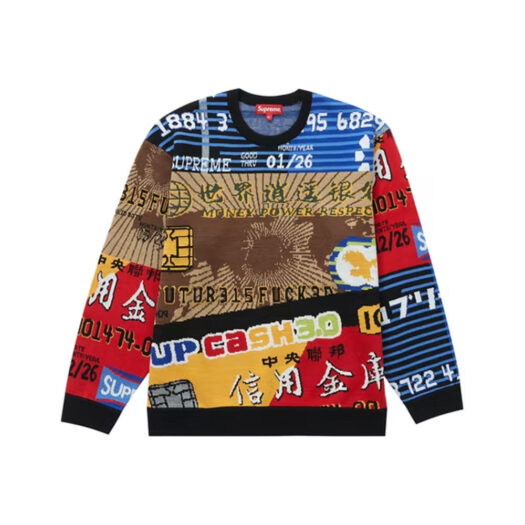 Supreme Credit Cards Sweater Black