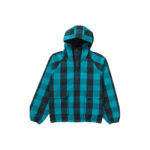 Supreme Cotton Hooded Jacket Teal Plaid