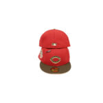 New Era Cincinnati Reds Capsule Nights of Terror 150th Anniversary 59Fifty Fitted Hat Red/Peach