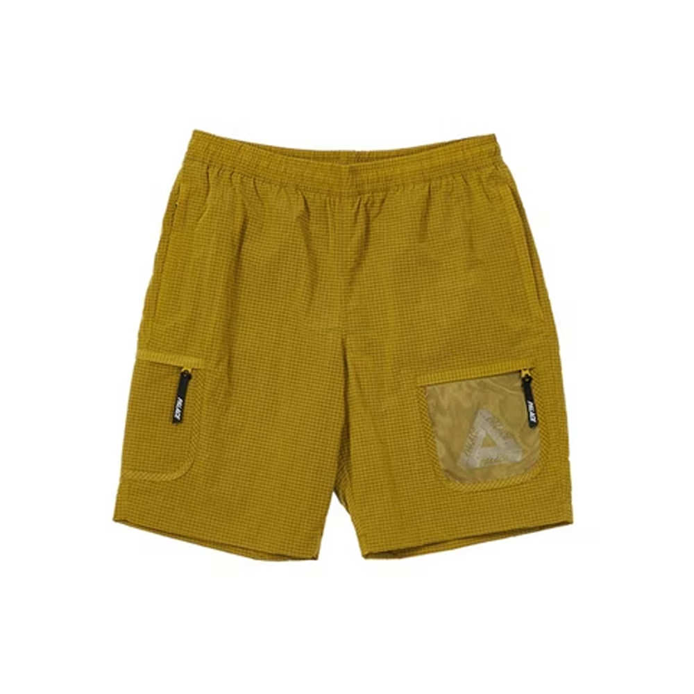 Palace Cripstop Grid Shorts Yellow