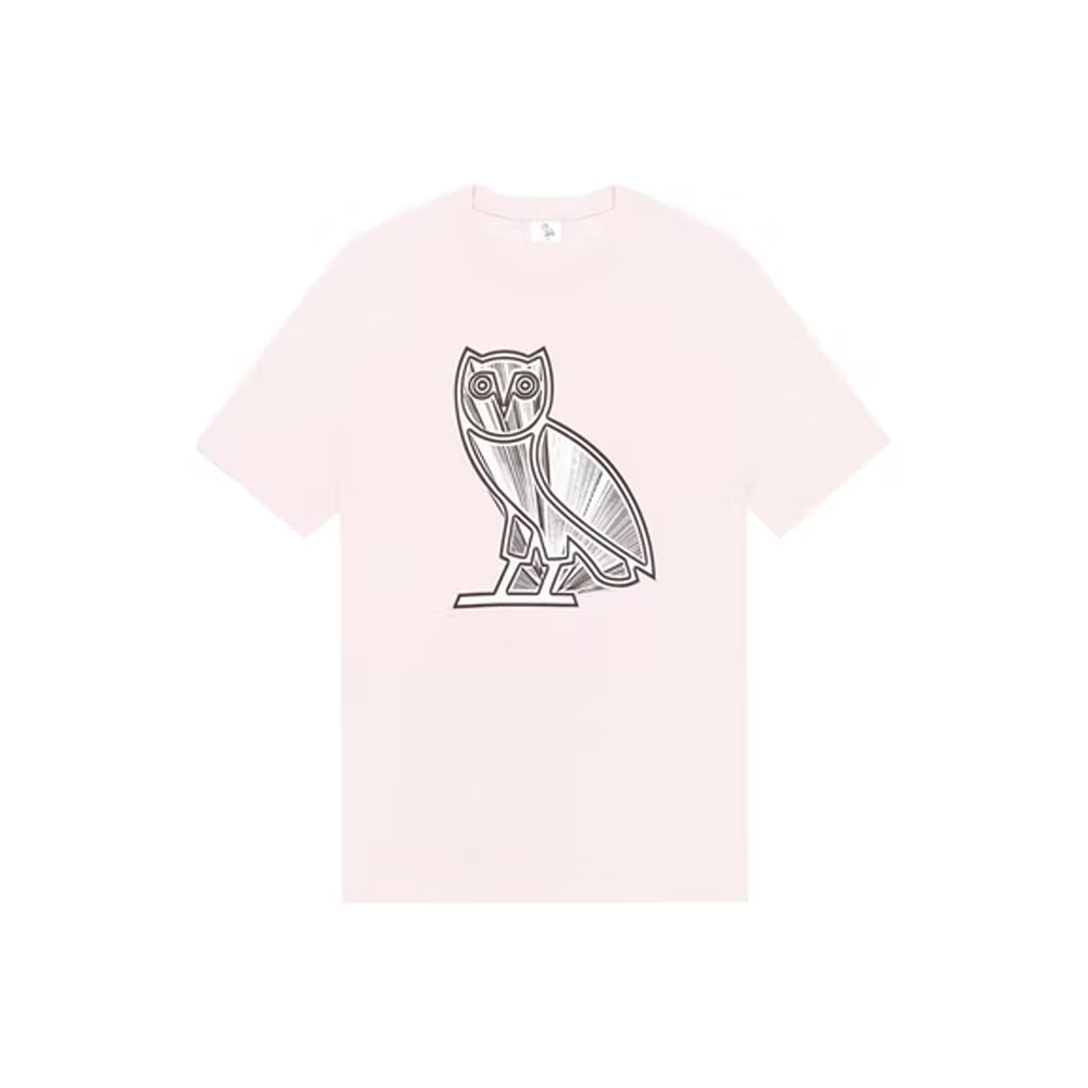 OVO Metallic Owl T-shirt Pink