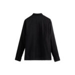 Kith Embroidered Voile L/S Thompson Camp Collar Shirt Black