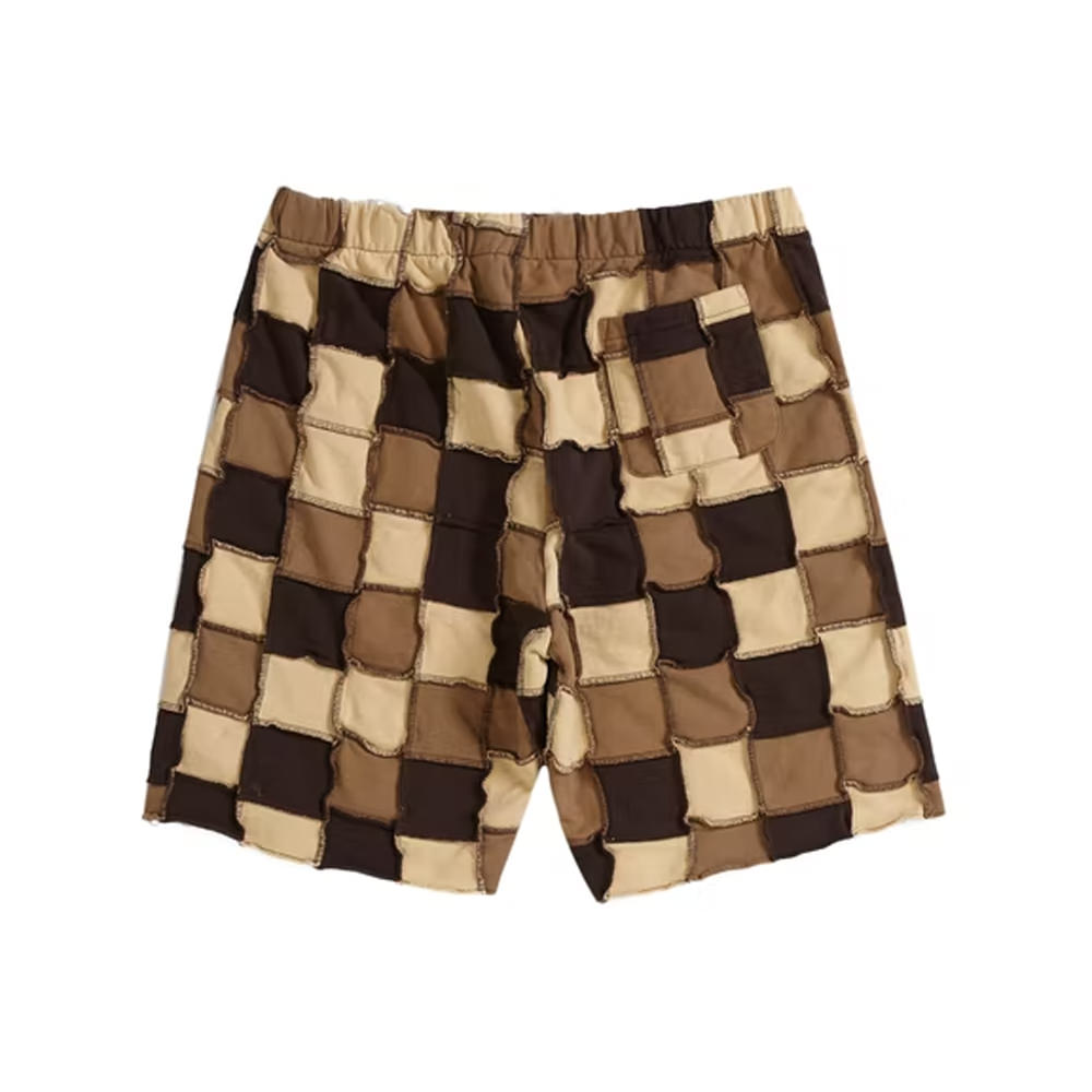 Supreme Reverse Patchwork Sweatshort BrownSupreme Reverse