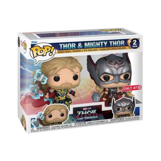 Funko Pop! Marvel Studios Thor Love and Thunder Thor & Mighty Thor Target Exclusive 2-Pack