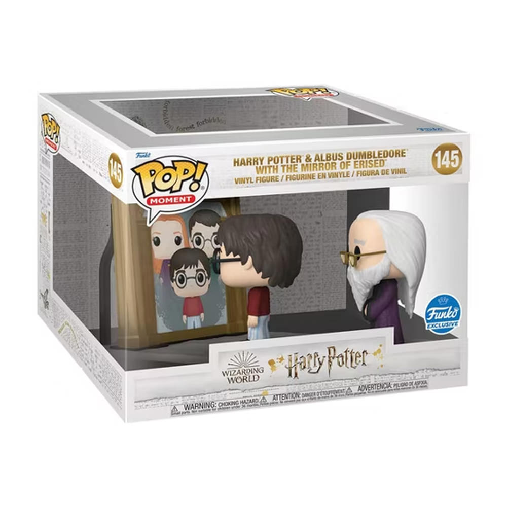 Funko Pop! Moment Harry Potter & Albus Dumbledore with the Mirror of Erised  Funko Exclusive Figure #145Funko Pop! Moment Harry Potter & Albus  Dumbledore with the Mirror of Erised Funko Exclusive Figure #