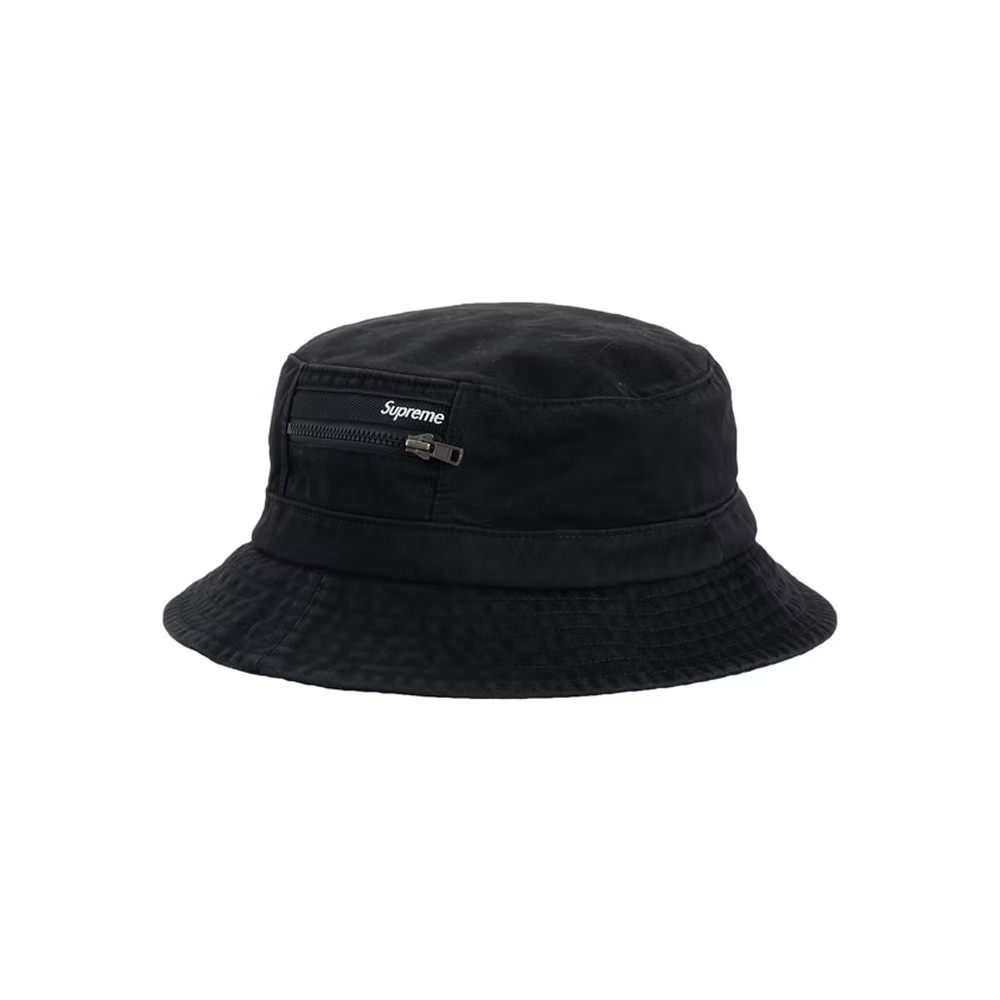 supreme zip pocket crusher black s m ハット 今季ブランド - 帽子