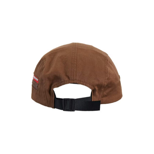 Supreme Zip Pocket Camp Cap Light Brown