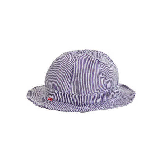Supreme Stripe Mesh Bell Hat Purple