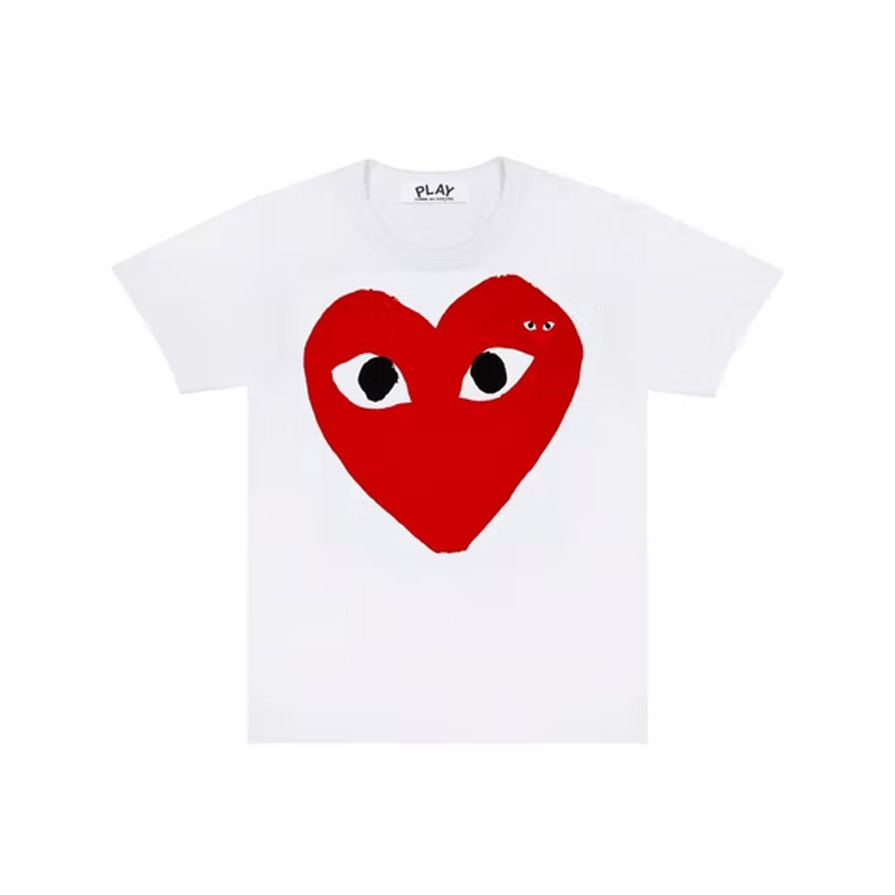 Comme des Garcons PLAY Red Heart Emblem T-shirt White