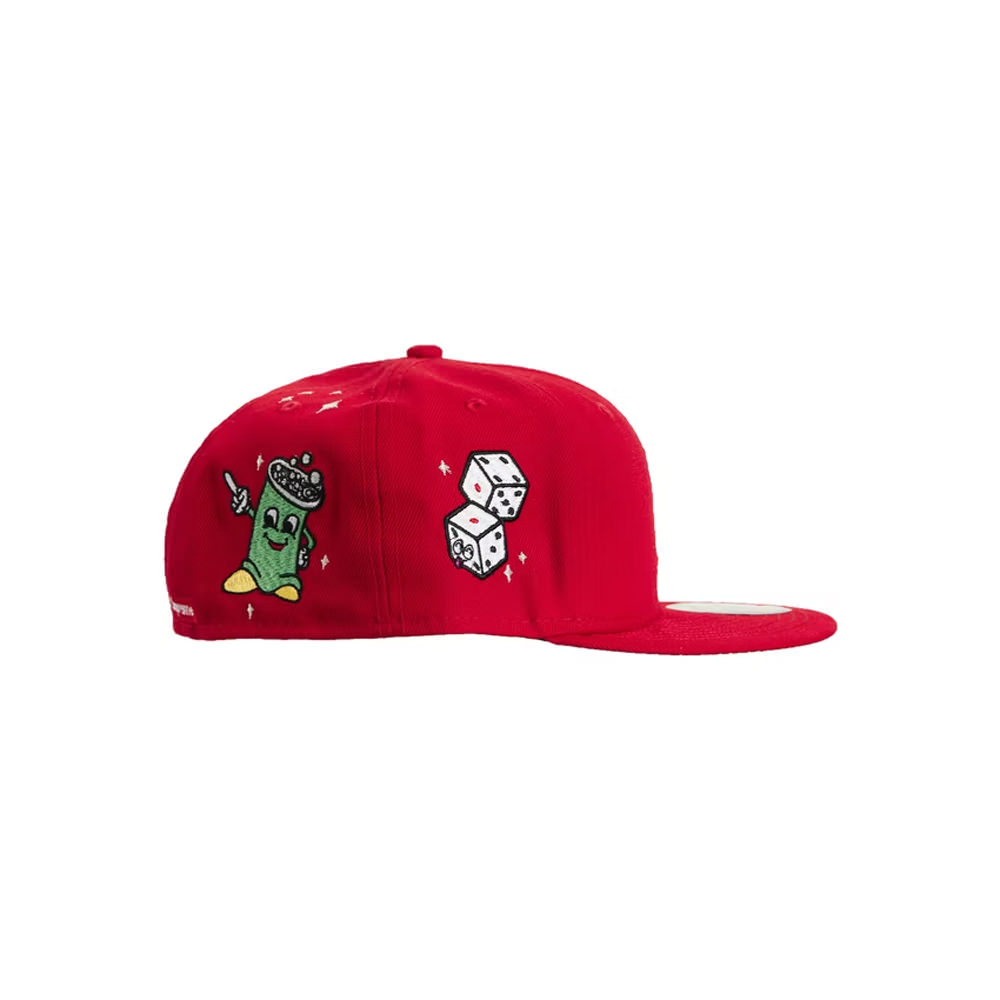 Supreme Mens Cap Mesh Fitted Hat 7-3/8 New Era Red Box Logo