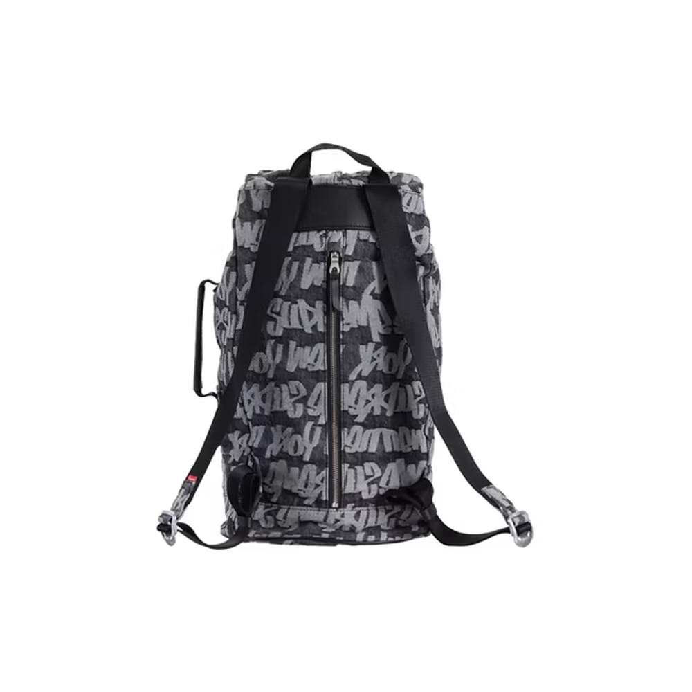 Supreme Fat Tip Jacquard Denim Backpack BlueSupreme Fat Tip