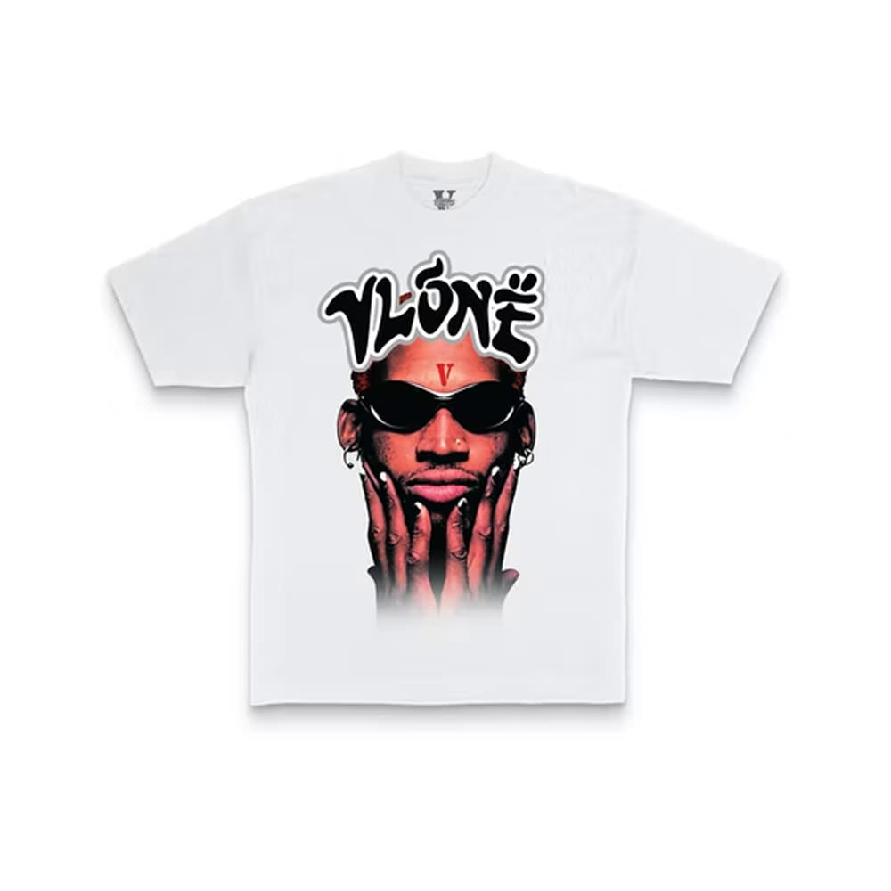 Vlone Rodman Logo T-shirt WhiteVlone Rodman Logo T-shirt White - OFour