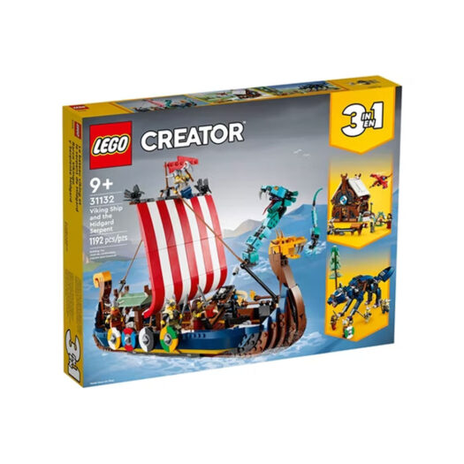 LEGO Creator 3 in 1 Viking Ship and the Midgard Serpent Set 31132