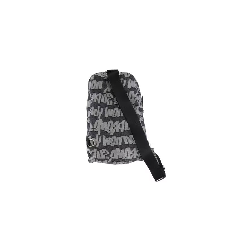 Supreme Fat Tip Jacquard Denim Backpack Black