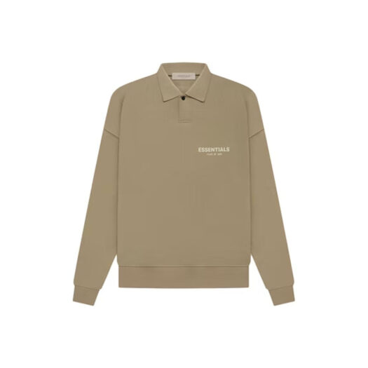 Fear of God Essentials Core Collection L/S Polo Dark Heather 
